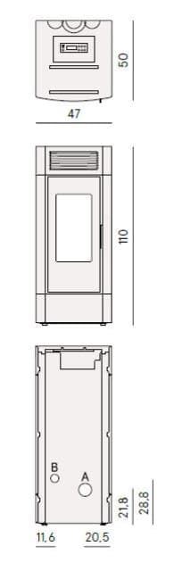 Estufa de pellet Cristal 9 Airtech - Imagen 4