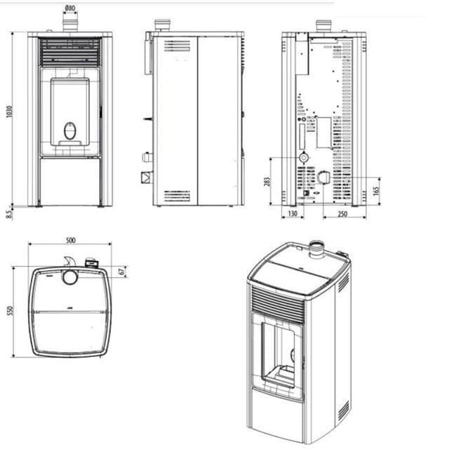 Estufa de pellet Ego Comfort Air 10 UP - Imagen 7