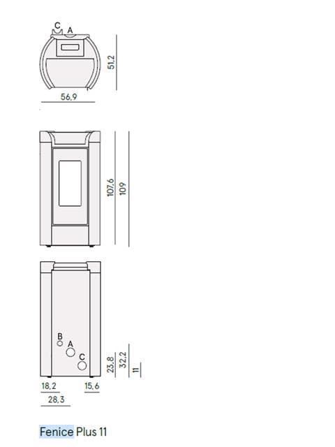 Estufa de pellet Fenice Plus 11 - Imagen 4