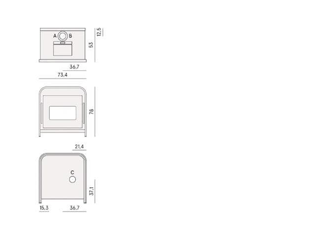 Estufa de pellet Frame 9 Up-Twin - Imagen 3