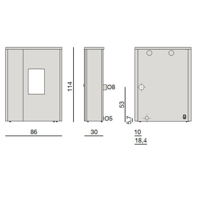 Estufa de pellet Philo Comfort Air 14 UP - Imagen 4