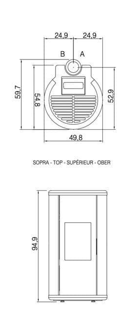 Estufa de pellet Sound 5 Up-Twin - Imagen 3