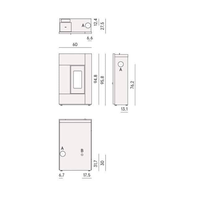 Estufa de pellet Spirit 5 Up - Imagen 4