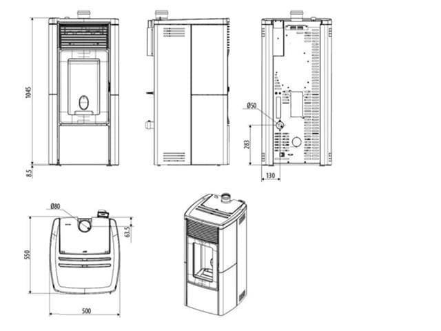 Estufa de pellet Star Air 8 UP - Imagen 2