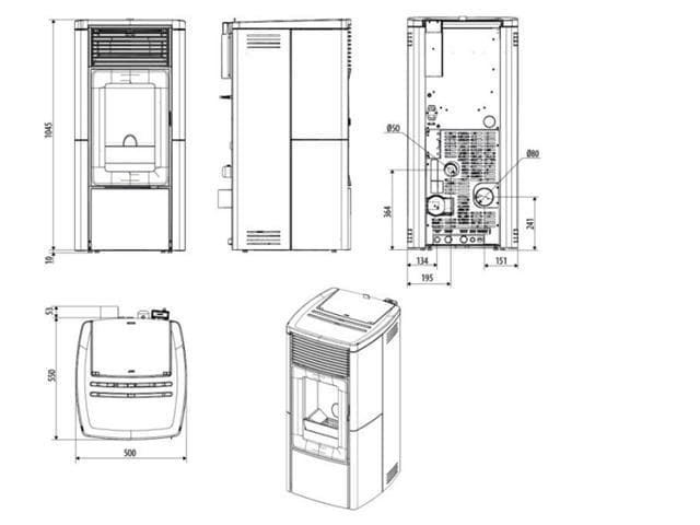 Estufa de pellet Star Hydro Matic 12 R - Imagen 2