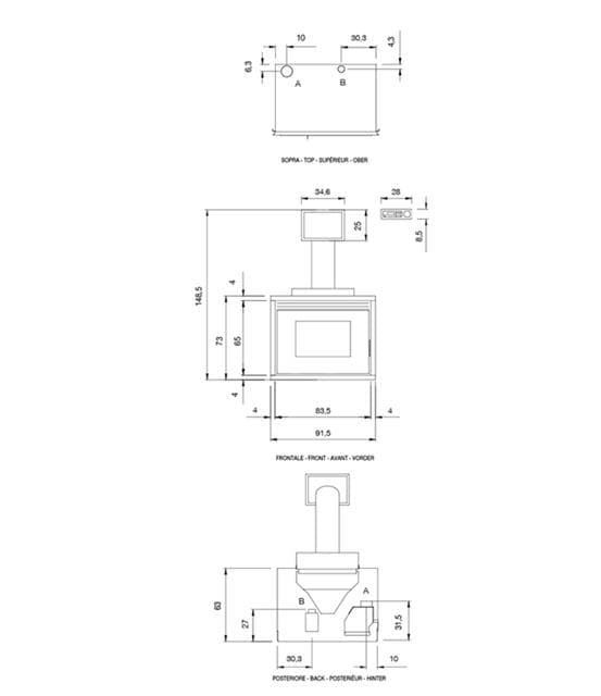 Insert de pellet Vivo 90 Hydro 16 - Imagen 3