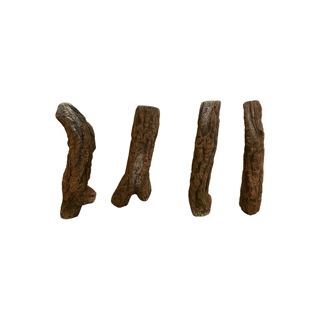 Set de 4 leños cerámicos - Imagen 2